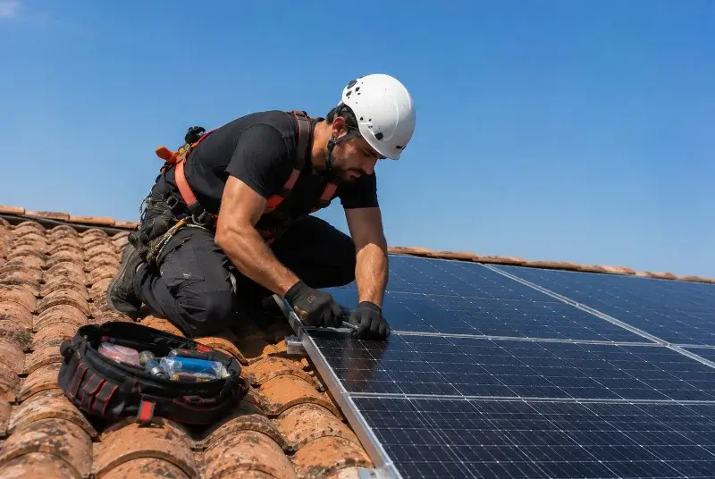 Maintenance et monitoring de panneaux solaires à Garindein
